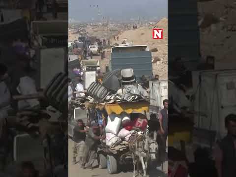 Palestinians Evacuate Gaza City As Israeli Attacks Continue