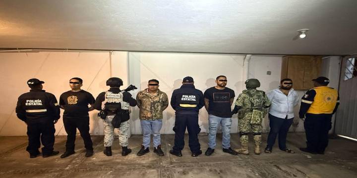Caen cuatro presuntos miembros del CJNG en La Marquesa, Edomex: les fueron asegurados autos de alta gama robados