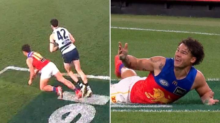 Staging debate rages after controversial Cam Rayner free kicks against Geelong