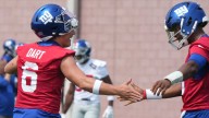 Giants finally allow Jaxson Dart, Jameis Winston to speak to reporters