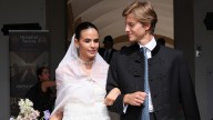 Los detalles del look nupcial de volantes de Lucía Entrecanales en su casamiento con Laszlo Bene en Toledo