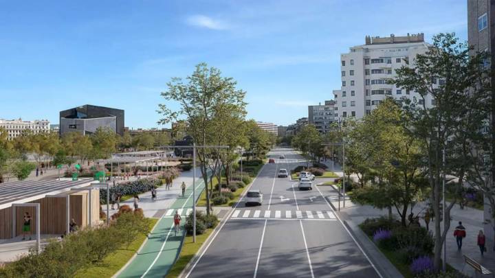 La calle de Zaragoza que tendrá unas aceras tan anchas como las del paseo Independencia
