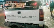 Se queda sin frenos y choca dos camionetas en Nuevo Laredo