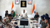 LG Kavinder Gupta Reviews Ladakh Security Post