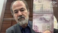 Juan Villoro: Sin gastar, 12 millones de  billetes de 50 pesos por tener al axolote