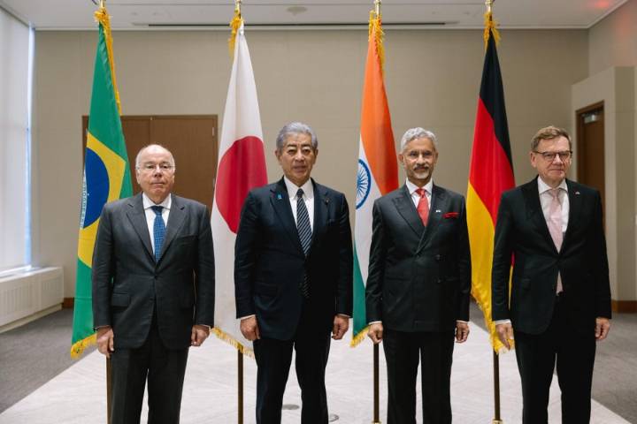 EAM Jaishankar Joins G4 Foreign Ministers In New York, Reaffirms Call For UN Reforms