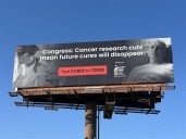 Billboards push to advocate for cancer research amid possible cuts