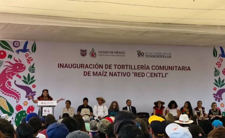 Clara Brugada inaugura “Red Centli", primera tortillería de maíz nativo en Utopía Libertad