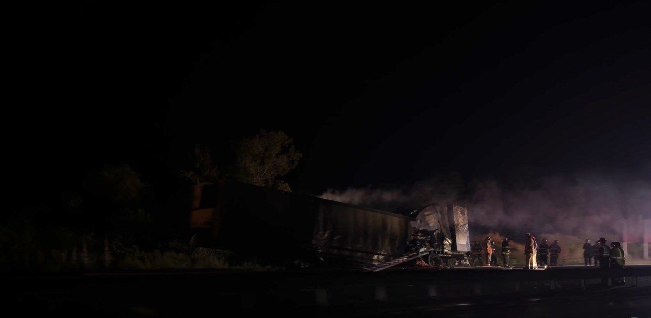 Lanes Reopen after Tractor-Trailer Fire Shuts Down Lanes on I
