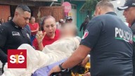 Policías de Ecatepec rescatan a adulto mayor discapacitado de un incendio