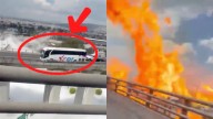 Video: Así se Salvó un Grupo de Poblanos de la Explosión de una Pipa de Gas en la CDMX