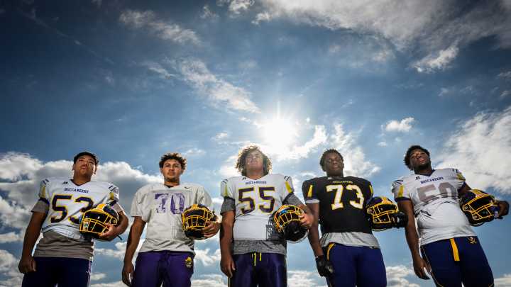 How Jack Britt football's offensive line wins battles in the trenches