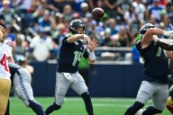 Seahawks defense finally breaks, Darnold fumbles late in loss