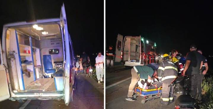 Motocicleta atropelló a un peatón en la Ruta 38 a la altura de Alberdi