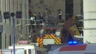 Aftermath of deadly funicular derailment in Lisbon