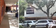 Officers respond to Gainesville High School after reports of a gun on campus