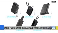Anker power banks recalled due to fire, burn risk