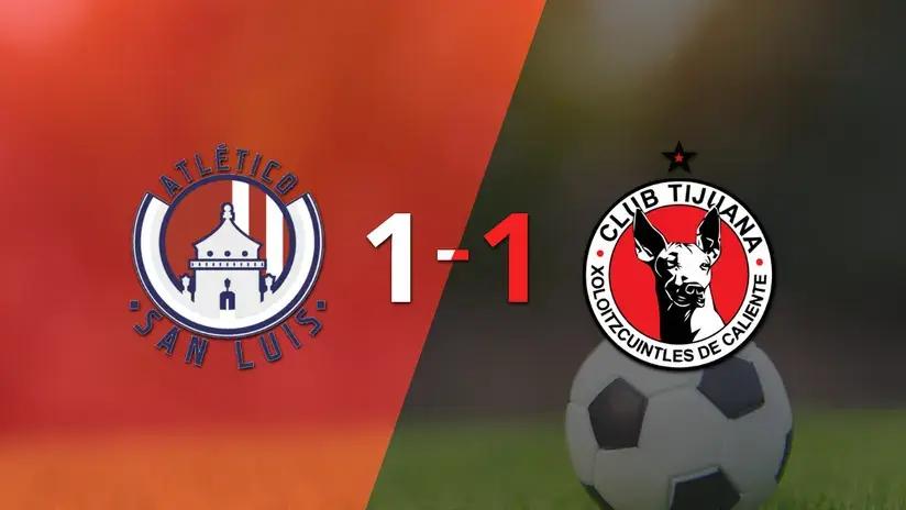 Liga MX: Atl. de San Luis resolvió su juego de la fecha 8 con un empate 1