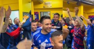 La desatada celebración de la U en el camarín tras avanzar en la Copa Sudamericana