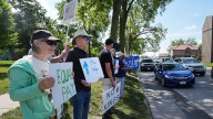 See the photos Workers Over Billionaires protests rally in Ames, Iowa