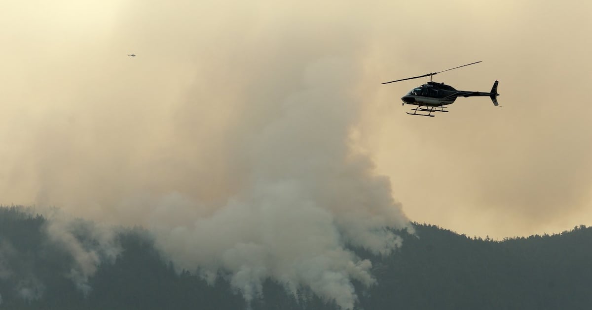B.C. Wildfire Service helicopter makes ‘forced landing'