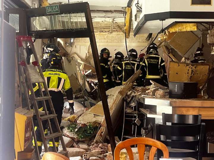 Una explosión de gas en un bar de Madrid causa al menos 14 heridos