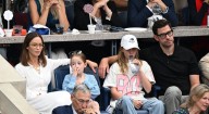 Emily Blunt & John Krasinski Make Rare Appearance with Their Daughters at U.S. Open 2025! | 2025 US Open, Celebrity Babies, Emily Blunt, Hazel Krasinski, John Krasinski, Violet Krasinski | Just Jared: