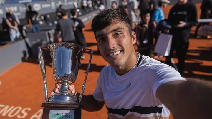 Cuánto ganó Román Burruchaga, el hijo tenista de Burru, por coronarse en el Challenger de Buenos Aires