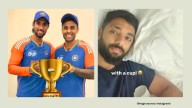 After refusing to accept Asia Cup 2025 trophy from Mohsin Naqvi, Team India poses with imaginary cup