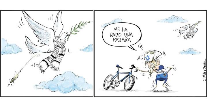Netanyahu en bicicleta