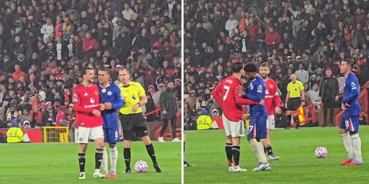 Los detalles del tenso cara a cara entre Enzo Fernández y una figura del Manchester United