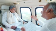 CM Siddaramaiah conducts aerial survey of flood-affected regions in North Karnataka districts