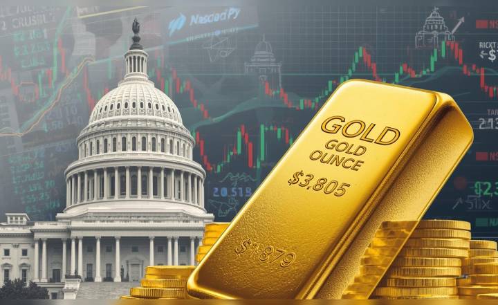 Oro supera los US$3.800 por onza ante cierre de gobierno en EE. UU. y nuevos aranceles de Trump