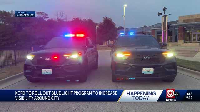 KCPD aims to deter crime with steady blue lights on police cars