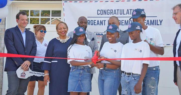 Built to honor: Mortgage-free home presented to veteran