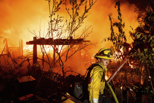 Quick-moving wildfire scorches historic California gold mining town, burning multiple homes