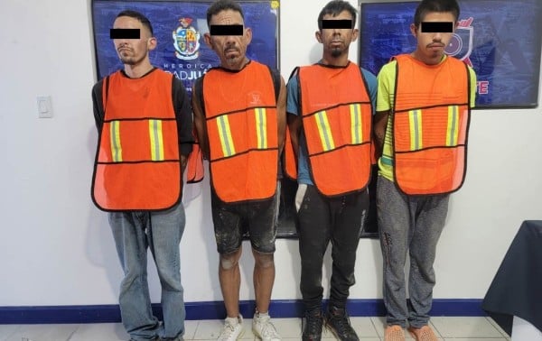 Arrestan a presunta banda de s3cu3-stradores, entre ellos dos menores
