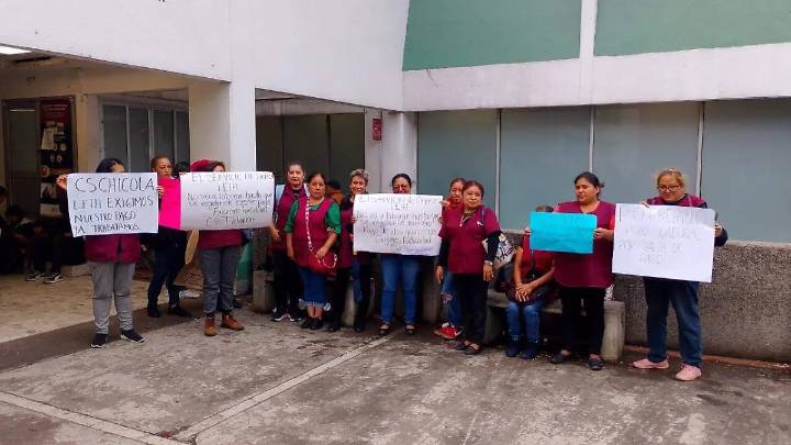 Trabajadoras de limpieza de varios municipios se suman a protesta de Río Blanco