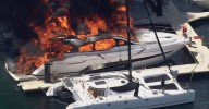 Hillarys fire: Luxury yacht with multi-million dollar price tag destroyed in inferno at Perth boat ramp