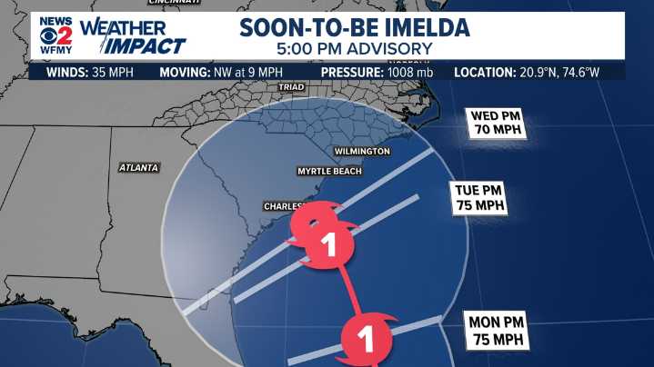 A tropical storm or hurricane could hit the Carolinas by Tuesday: What you need to know.