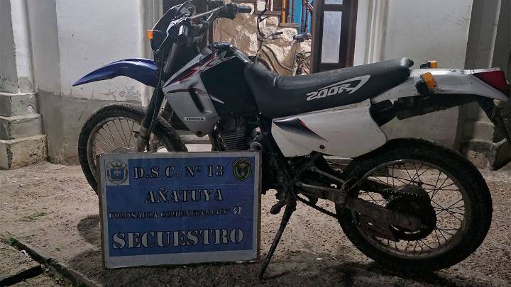 Recuperaron una moto robada y comercializada en una zona rural en Añatuya