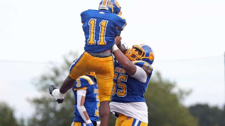Score from Central Falls North Providence football game on September 27