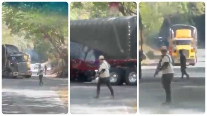 Momentos de tensión en la vía Panamericana: hombres armados instalaron un retén ilegal y secuestraron una persona