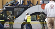 Freight train slams into a bus outside Mexico City and kills at least 10 people