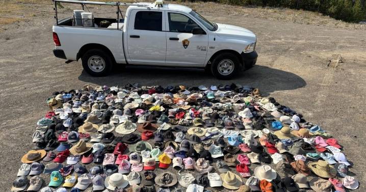 Geologists remove hundreds of lost hats from Yellowstone National Park
