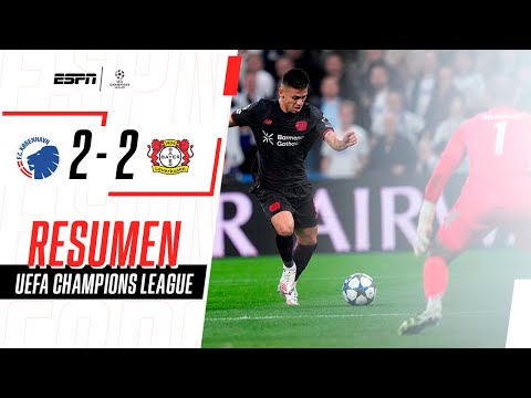 Copenhague vs. Leverkusen (2-2): resumen y goles del partido por Champions League 
