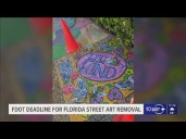 Hundreds of sidewalk paintings in Sarasota have been erased by the city