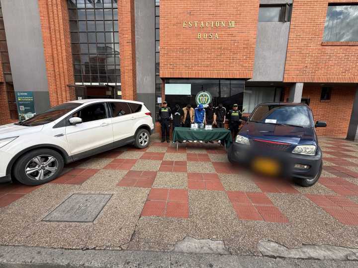 Cayó banda que realizaba violentos hurtos de vehículos en Bogotá