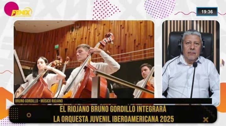 Bruno Gordillo: "Es un orgullo representar a Argentina en la Orquesta Juvenil Iberoamericana"