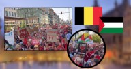 Bruselas: protesta exige fin de relaciones comerciales, militares y diplomáticas con Israel